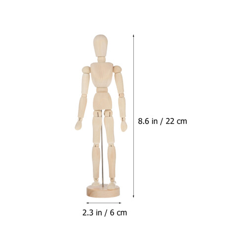 2 Statuetta In Legno Per Articolato Da Te Decor 1