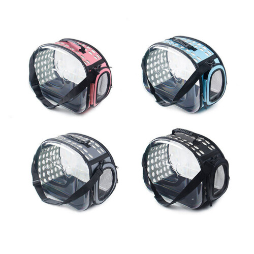 Portatile Trasparente Per Cane 42X28X32Cm Rosa 1