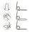 10 Pezzi Prime Trumpet Watergate Key Springs Per Tromba 5