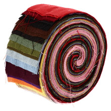 26Stk Leinen Stoffstreifen, Hochwertige Patchwork-Bündel Für DIY