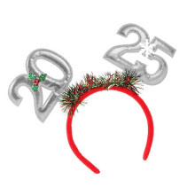 2025 Holiday Headbands Unisex Celebratory Headpiece-Silver