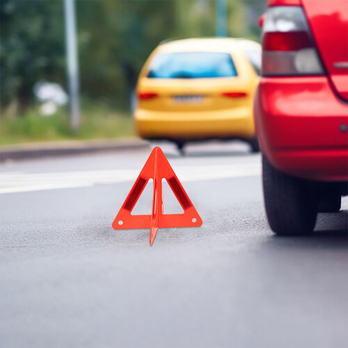 4 Pezzi Triangolo Sicurezza Riflettente Kit Avvertimento Auto 2