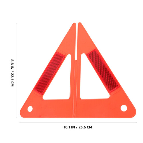4 Pezzi Triangolo Sicurezza Riflettente Kit Avvertimento Auto 1