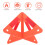 4 Pezzi Triangolo Sicurezza Riflettente Kit Avvertimento Auto 6