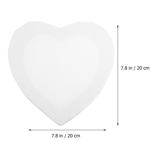 2 Pezzi Tela Cuore Per Donna Uomo 20 Cm 1