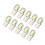 10 Pezzi T10 5 Silicone Cristallo Cob Per Auto Luce Bianca 8