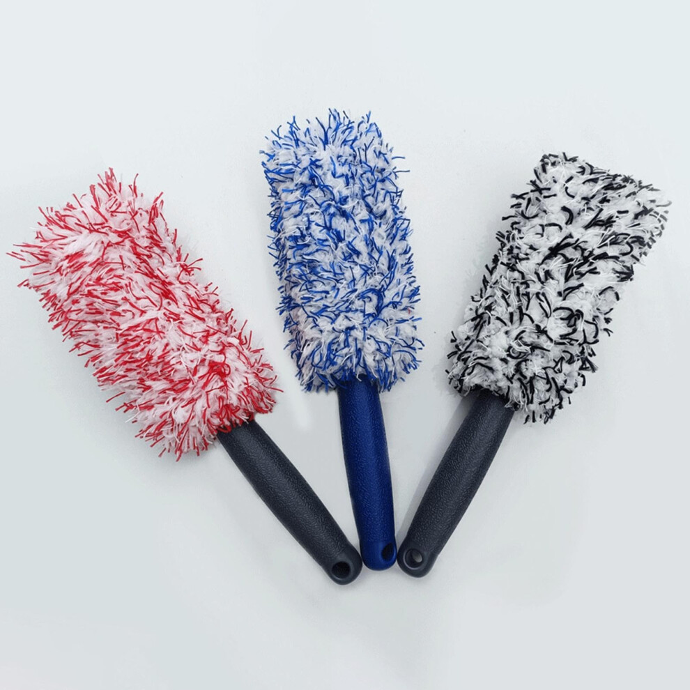 3Pcs Car Wheel Brush Long Handle Tire Cleaner Kit For Auto Truck Motorcycle Rim Detailing Spoked Rims 9105992356003