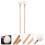Drumsticks Felt Sticks Wooden Handle Percussion 2pcs 3