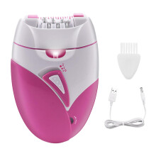 Facial Epilator for Women 2 Speed LED Light USB Rechargeable Soft Skin Pro Hair Remover for Face