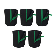 Pflanzsäcke aus Polypropylen-Vliesstoff mit Belüftungsgriffen für drinnen und draußen, wiederverwendbare, wasserregulierende Pflanzgefäße