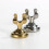 Mini Supporti In Acciaio A Forma U, 2 Pezzi, Oro + 10