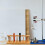 Wood Test Tube Rack Laboratory Stand Organizer 6