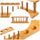 Wood Test Tube Rack Laboratory Stand Organizer 3