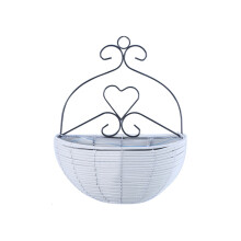 Decorative Hanging Planter Woven Wall Hanging Basket with Handle Rustic Wall Plant Holder for Indoor Outdoor Decor