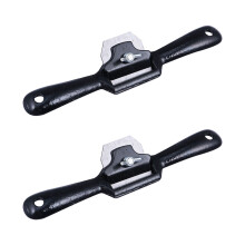 2 Peças Aplainador De Ajustável Com Base Plana E Metal