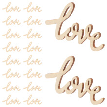 18Pcs Alfabeto De Natural Letras Love Para Scrapbooking