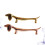 2Pcs Suporte Para Hashis Forma De Cachorro Rose Gold 6