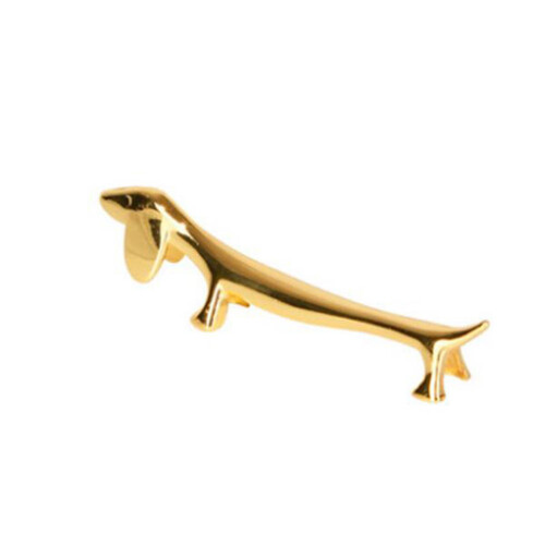 2Pcs Suporte Para Hashis Forma De Cachorro Rose Gold 1