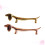 2Pcs Suporte Para Hashis Forma De Cachorro Rose Gold 4