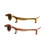 2Pcs Suporte Para Hashis Forma De Cachorro Rose Gold 10