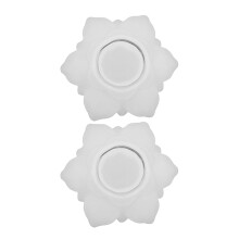 2 Pezzi Forme Fiore in Silicone per Portacandele e Contenitori