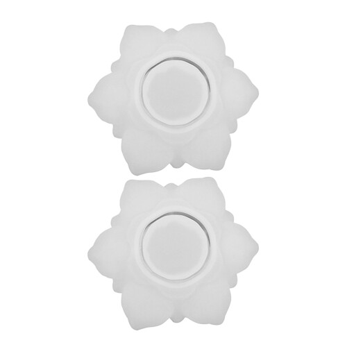 2 Pezzi Forme Fiore in Silicone per Portacandele e Contenitori