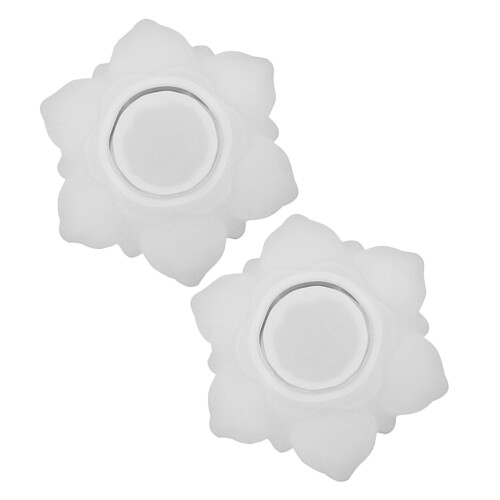 2 Pezzi Forme Fiore in Silicone per Portacandele e Contenitori 2