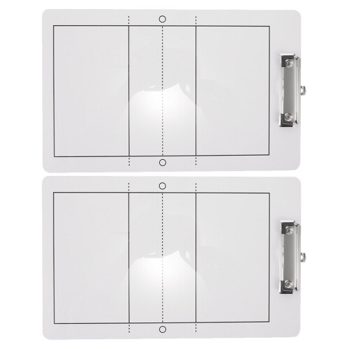 2 Coaching Board Schrijfbord PVC Volleybaltrainer