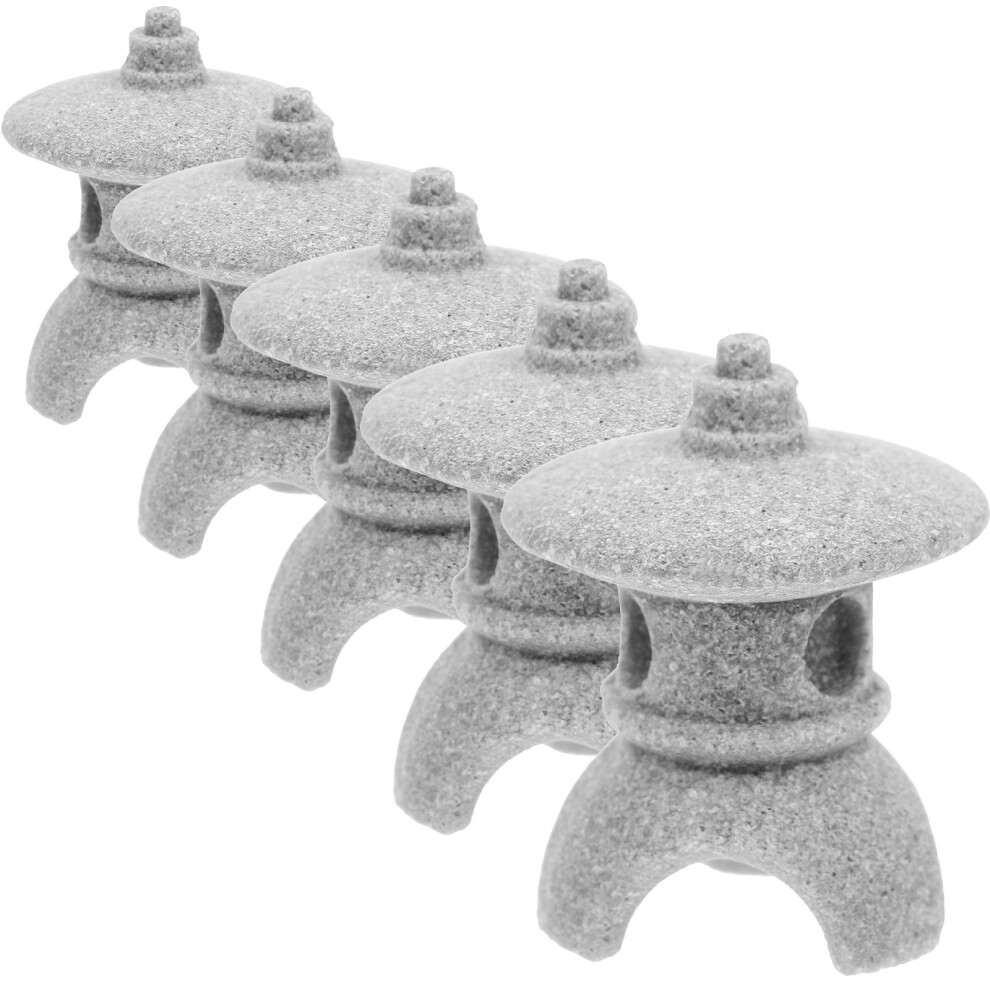 5 Sztuk Miniatury Altanki Do Dekoracji Ogrodowej, Kwiaty Bonsai-image