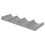 2Pcs Dark Grey PP Wave Shape Wine Rack Organizer for Bottle Storage 1