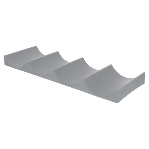 2Pcs Dark Grey PP Wave Shape Wine Rack Organizer for Bottle Storage