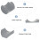 2Pcs Dark Grey PP Wave Shape Wine Rack Organizer for Bottle Storage 8