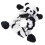 Faixa De Panda Pelúcia, Elástico, Prendedor De 7