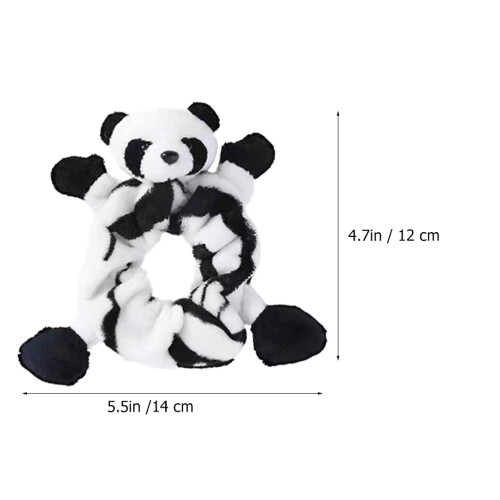 Faixa De Panda Pelúcia, Elástico, Prendedor De 1