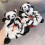 Faixa De Panda Pelúcia, Elástico, Prendedor De 9