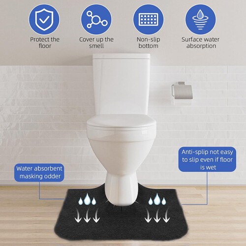 6x U-Shape Protector Pads For Toilet Deodorizing Commode Mat Training 1