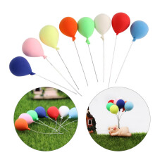 Australisches Puppenhaus-Dekor, 8 Stück Resinballons für Gartenszene, Maßstab 1:12