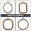 4Stk Kunststoff Stickrahmen in Hellbraun Für Stickprojekte 11