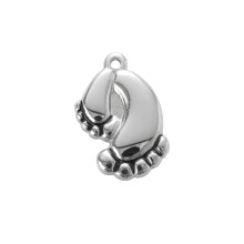 Pingente 3D Aço De Para Pulseira Diy Prata