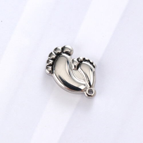 Pingente 3D Aço De Para Pulseira Diy Prata 1
