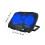 1Pc Portable Copper Laptop Cooler Stand Black Foldable Rack 8