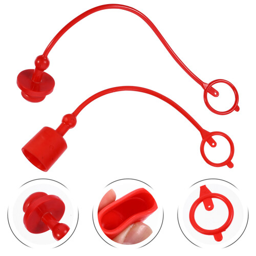 2 De Conector Hidráulico 3/8" Npt Com Tampas 2