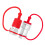 2 De Conector Hidráulico 3/8" Npt Com Tampas 6