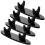 4Pcs Acrylic Pen Holder Stand Black Creative Multi-Purpose Rack 10