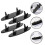 4Pcs Acrylic Pen Holder Stand Black Creative Multi-Purpose Rack 5