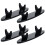 4Pcs Acrylic Pen Holder Stand Black Creative Multi-Purpose Rack 6