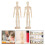 2 Delar Diy Ledad Träledad Dockstaty Ornamenter 4