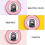 1 Broche Cartunesco Rosa Redondo 6