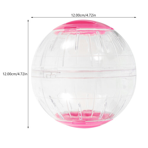 De Exercício Transparente Para Hamster Plástico Rosa 2
