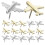 24 Pcs Metal Push Pin De Avião Decorativas 1